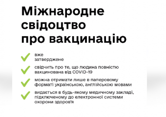 "Ковідний сертифікат" та Міжнародне свідоцтво про вакцинацію: в чому різниця?